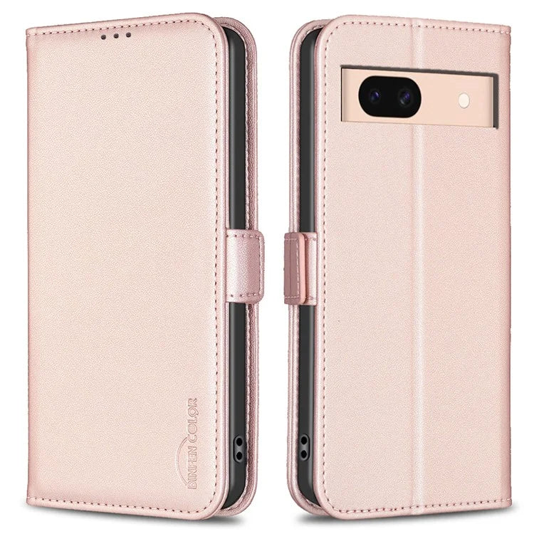 BINFEN COLOR BF31 For Google Pixel 8a Case Shockproof PU Leather+TPU Flip Wallet Phone Cover