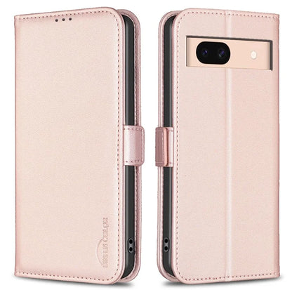 BINFEN COLOR BF31 For Google Pixel 8a Case Shockproof PU Leather+TPU Flip Wallet Phone Cover