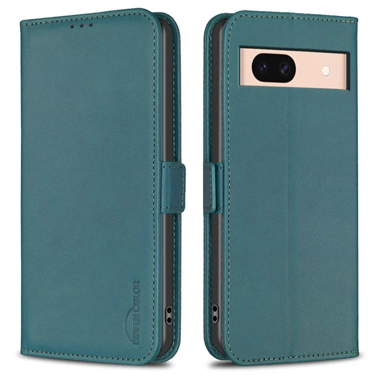 BINFEN COLOR BF31 For Google Pixel 8a Case Shockproof PU Leather+TPU Flip Wallet Phone Cover
