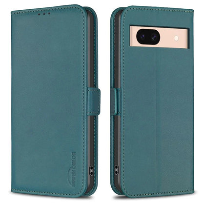 BINFEN COLOR BF31 For Google Pixel 8a Case Shockproof PU Leather+TPU Flip Wallet Phone Cover
