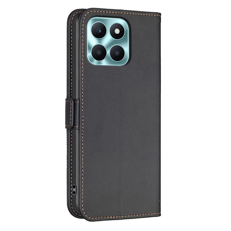 BINFEN COLOR BF31 For Honor X6a 4G Case Stand Leather Wallet Phone Cover