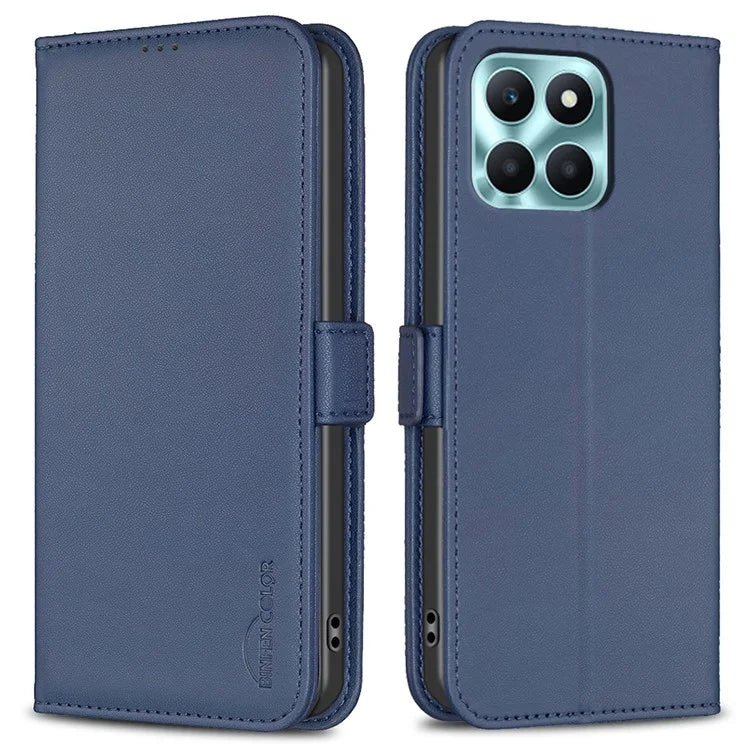 BINFEN COLOR BF31 For Honor X6a 4G Case Stand Leather Wallet Phone Cover