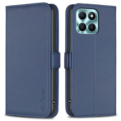 BINFEN COLOR BF31 For Honor X6a 4G Case Stand Leather Wallet Phone Cover