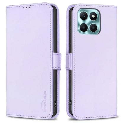 BINFEN COLOR BF31 For Honor X6a 4G Case Stand Leather Wallet Phone Cover