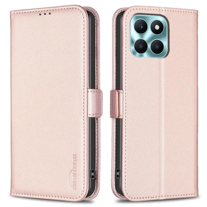 BINFEN COLOR BF31 For Honor X6a 4G Case Stand Leather Wallet Phone Cover