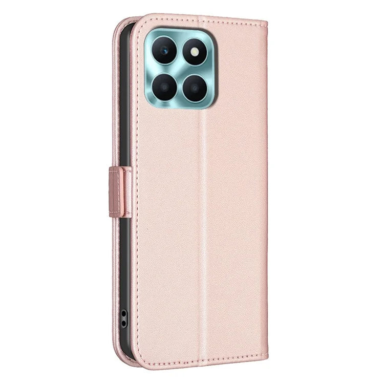 BINFEN COLOR BF31 For Honor X6a 4G Case Stand Leather Wallet Phone Cover