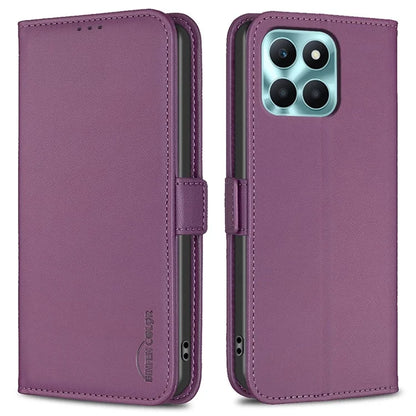 BINFEN COLOR BF31 For Honor X6a 4G Case Stand Leather Wallet Phone Cover