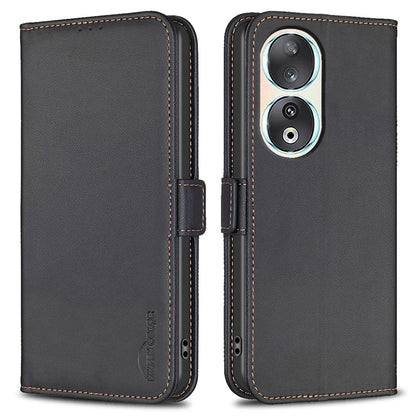 BINFEN COLOR BF31 For Honor 90 Case Wallet Stand Leather Flip Phone Cover