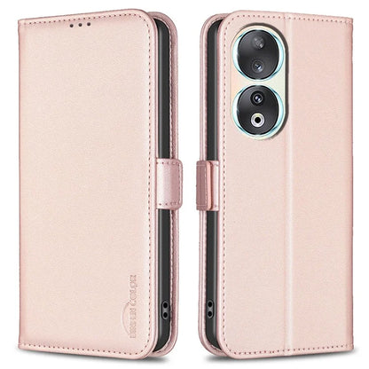 BINFEN COLOR BF31 For Honor 90 Case Wallet Stand Leather Flip Phone Cover