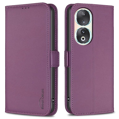 BINFEN COLOR BF31 For Honor 90 Case Wallet Stand Leather Flip Phone Cover