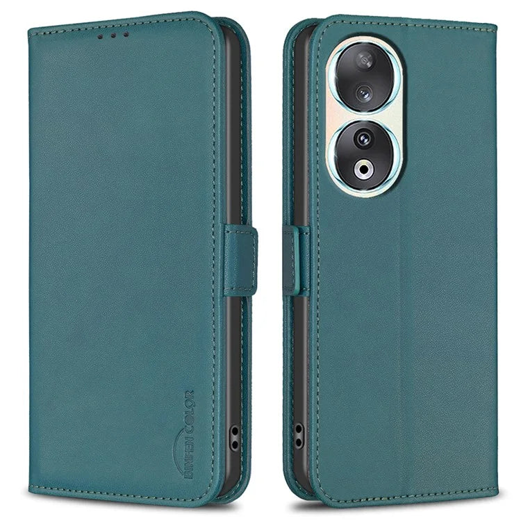 BINFEN COLOR BF31 For Honor 90 Case Wallet Stand Leather Flip Phone Cover