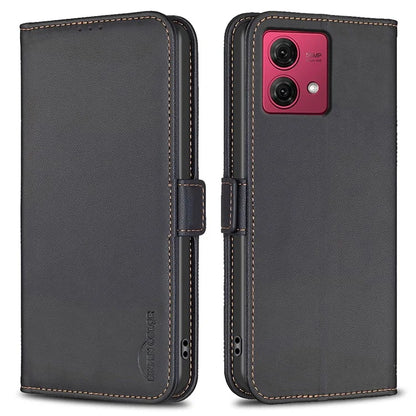 BINFEN COLOR BF31 For Motorola Moto G84 5G Wallet Phone Case Folio Flip Leather Cover