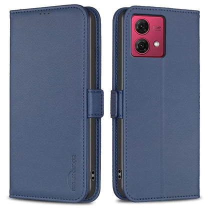 BINFEN COLOR BF31 For Motorola Moto G84 5G Wallet Phone Case Folio Flip Leather Cover