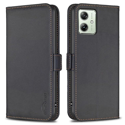 BINFEN COLOR BF31 For Motorola Moto G54 5G / G14 4G Case Wallet PU Leather Phone Cover