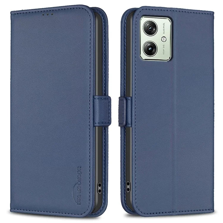 BINFEN COLOR BF31 For Motorola Moto G54 5G / G14 4G Case Wallet PU Leather Phone Cover