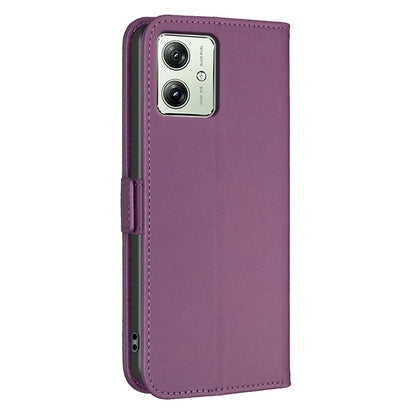 BINFEN COLOR BF31 For Motorola Moto G54 5G / G14 4G Case Wallet PU Leather Phone Cover