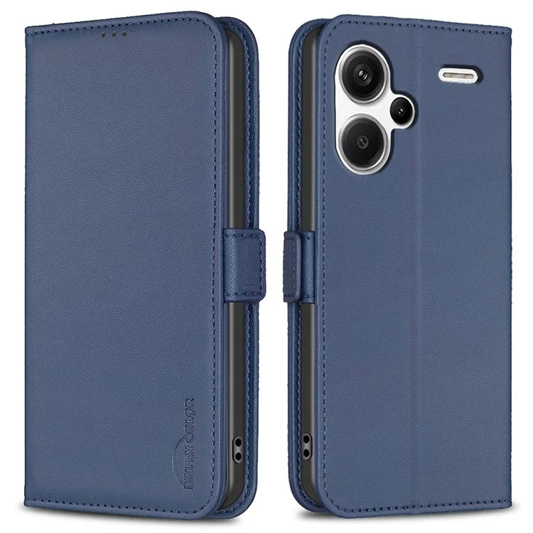 BINFEN COLOR BF31 For Xiaomi Redmi Note 13 Pro+ 5G Leather Wallet Case Phone Stand