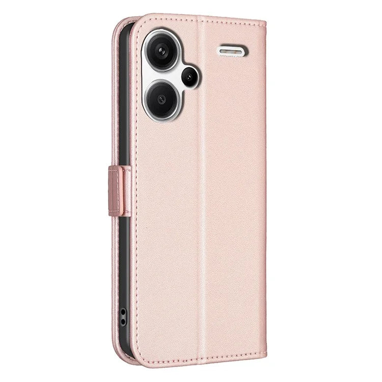 BINFEN COLOR BF31 For Xiaomi Redmi Note 13 Pro+ 5G Leather Wallet Case Phone Stand