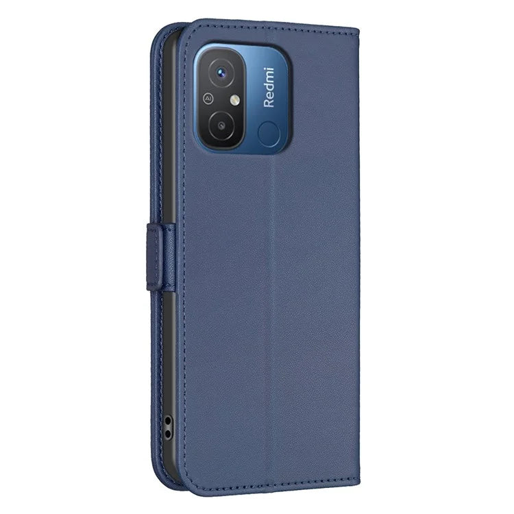 BINFEN COLOR BF31 For Xiaomi Redmi 12C 4G Leather Case Wallet Magnetic Clasp Cover