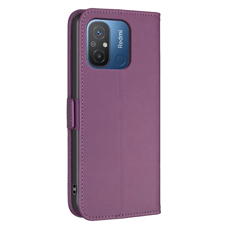 BINFEN COLOR BF31 For Xiaomi Redmi 12C 4G Leather Case Wallet Magnetic Clasp Cover