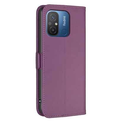 BINFEN COLOR BF31 For Xiaomi Redmi 12C 4G Leather Case Wallet Magnetic Clasp Cover