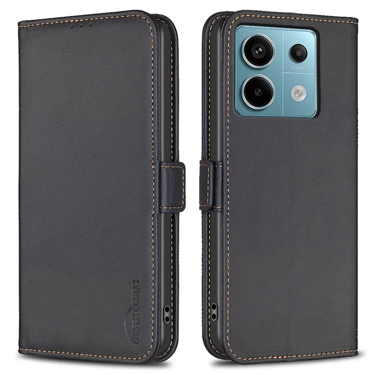 BINFEN COLOR BF31 For Xiaomi Redmi Note 13 Pro 5G / Poco X6 5G Leather Case Phone Wallet Cover