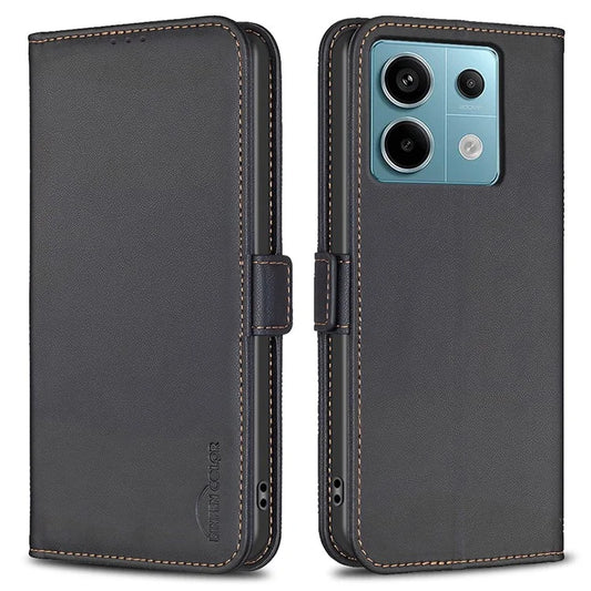 BINFEN COLOR BF31 For Xiaomi Redmi Note 13 Pro 5G / Poco X6 5G Leather Case Phone Wallet Cover