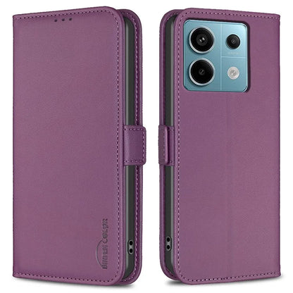 BINFEN COLOR BF31 For Xiaomi Redmi Note 13 Pro 5G / Poco X6 5G Leather Case Phone Wallet Cover