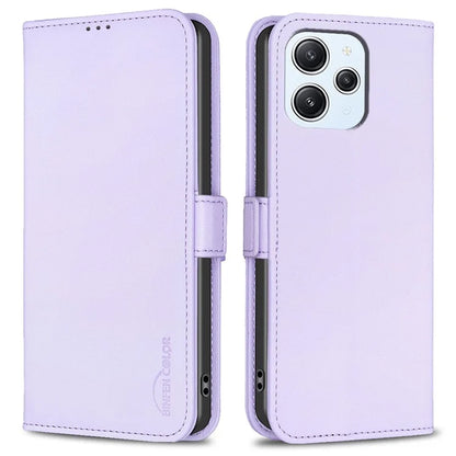 BINFEN COLOR BF31 For Xiaomi Redmi 12 4G Phone Case Wallet Leather Phone Cover