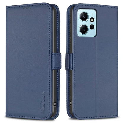 BINFEN COLOR BF31 For Xiaomi Redmi Note 12 4G Leather Phone Case Magnetic Clasp Wallet