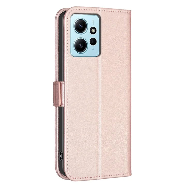 BINFEN COLOR BF31 For Xiaomi Redmi Note 12 4G Leather Phone Case Magnetic Clasp Wallet