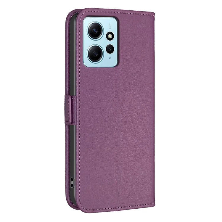 BINFEN COLOR BF31 For Xiaomi Redmi Note 12 4G Leather Phone Case Magnetic Clasp Wallet
