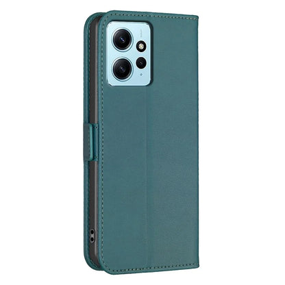 BINFEN COLOR BF31 For Xiaomi Redmi Note 12 4G Leather Phone Case Magnetic Clasp Wallet