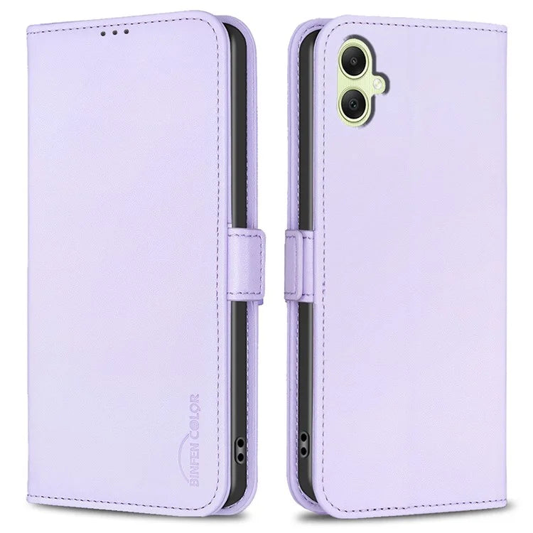 BINFEN COLOR BF31 For Samsung Galaxy A05 4G Case Stand Leather Anti-fall Wallet Phone Cover