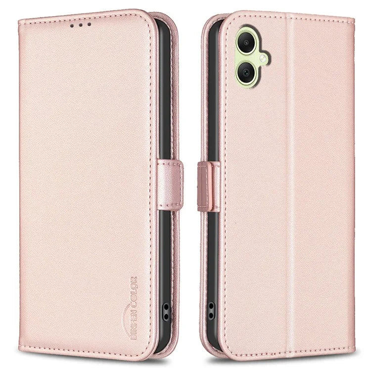 BINFEN COLOR BF31 For Samsung Galaxy A05 4G Case Stand Leather Anti-fall Wallet Phone Cover