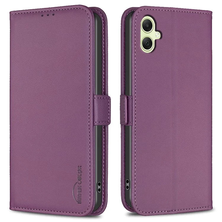BINFEN COLOR BF31 For Samsung Galaxy A05 4G Case Stand Leather Anti-fall Wallet Phone Cover
