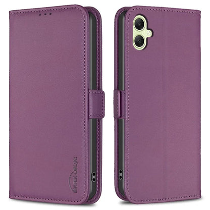 BINFEN COLOR BF31 For Samsung Galaxy A05 4G Case Stand Leather Anti-fall Wallet Phone Cover