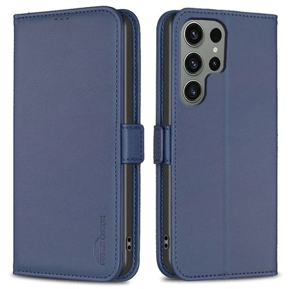 BINFEN COLOR BF31 For Samsung Galaxy S23 Ultra Case Wallet PU Leather Stand Cover