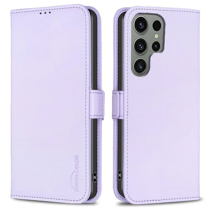 BINFEN COLOR BF31 For Samsung Galaxy S23 Ultra Case Wallet PU Leather Stand Cover
