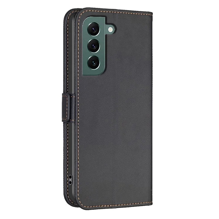 BINFEN COLOR BF31 For Samsung Galaxy S21 FE 5G Leather Case Wallet Phone Card Slots