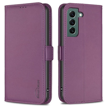 BINFEN COLOR BF31 For Samsung Galaxy S21 FE 5G Leather Case Wallet Phone Card Slots