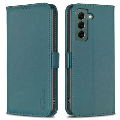 BINFEN COLOR BF31 For Samsung Galaxy S21 FE 5G Leather Case Wallet Phone Card Slots