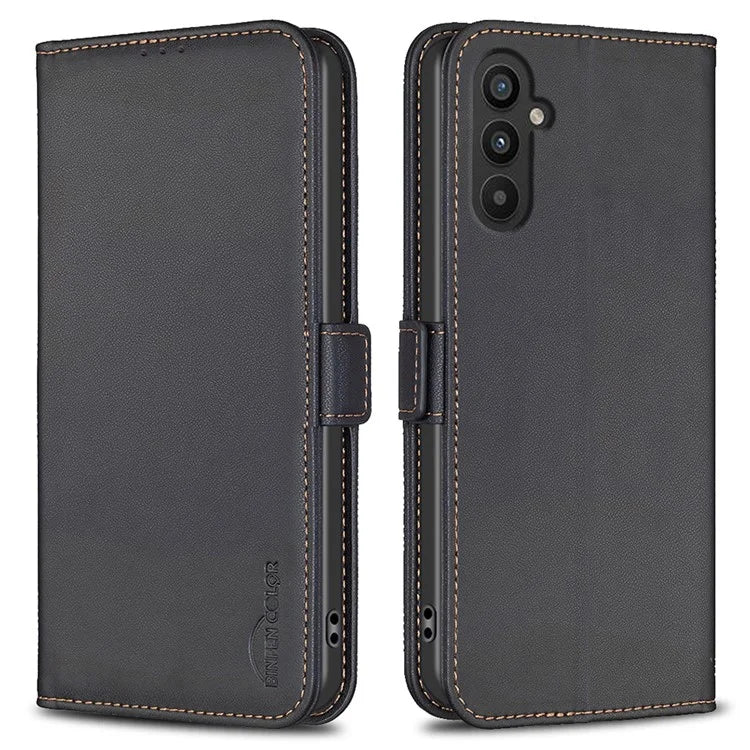 BINFEN COLOR BF31 For Samsung Galaxy A25 5G (Global) (161.0 x 76.5 x 8.3mm) Phone Leather Case Wallet Stand Cover