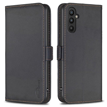 BINFEN COLOR BF31 For Samsung Galaxy A25 5G (Global) (161.0 x 76.5 x 8.3mm) Phone Leather Case Wallet Stand Cover
