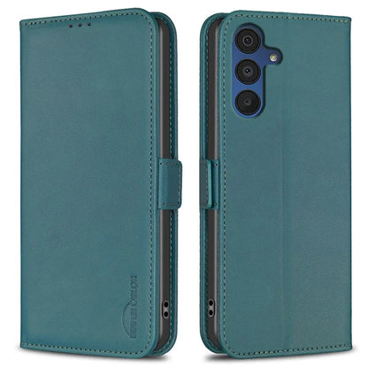 BINFEN COLOR BF31 For Samsung Galaxy A15 5G Leather Case Magnetic Clasp Wallet Phone Cover