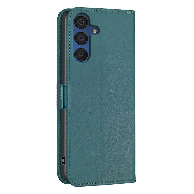 BINFEN COLOR BF31 For Samsung Galaxy A15 5G Leather Case Magnetic Clasp Wallet Phone Cover