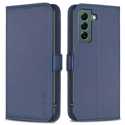 BINFEN COLOR BF31 For Samsung Galaxy S22+ 5G Stand Case Leather Wallet Phone Cover