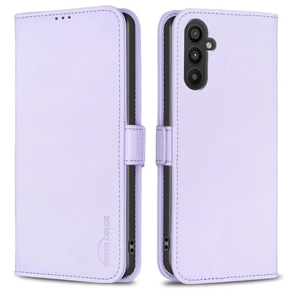 BINFEN COLOR BF31 For Samsung Galaxy A24 4G (162.1 x 77.6 x 8.3mm) Cell Phone Case PU Leather Stand Card Slots Cover