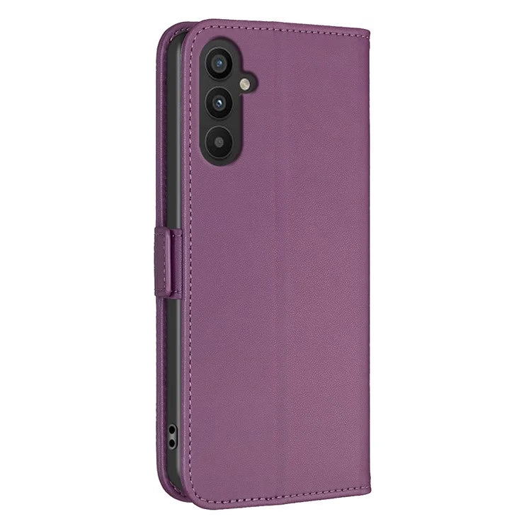 BINFEN COLOR BF31 For Samsung Galaxy A24 4G (162.1 x 77.6 x 8.3mm) Cell Phone Case PU Leather Stand Card Slots Cover