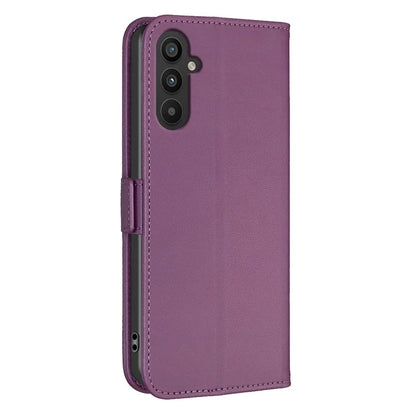 BINFEN COLOR BF31 For Samsung Galaxy A24 4G (162.1 x 77.6 x 8.3mm) Cell Phone Case PU Leather Stand Card Slots Cover
